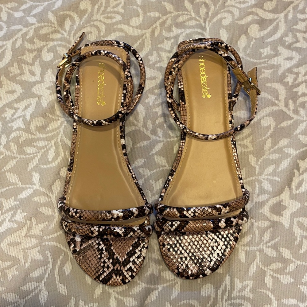 Snake skin sandals